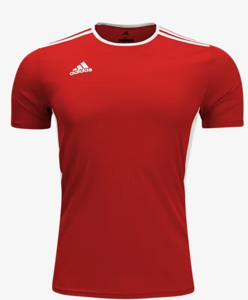 adidas Youth Entrada 18 Jersey - Red/White Jerseys - Third Coast Soccer
