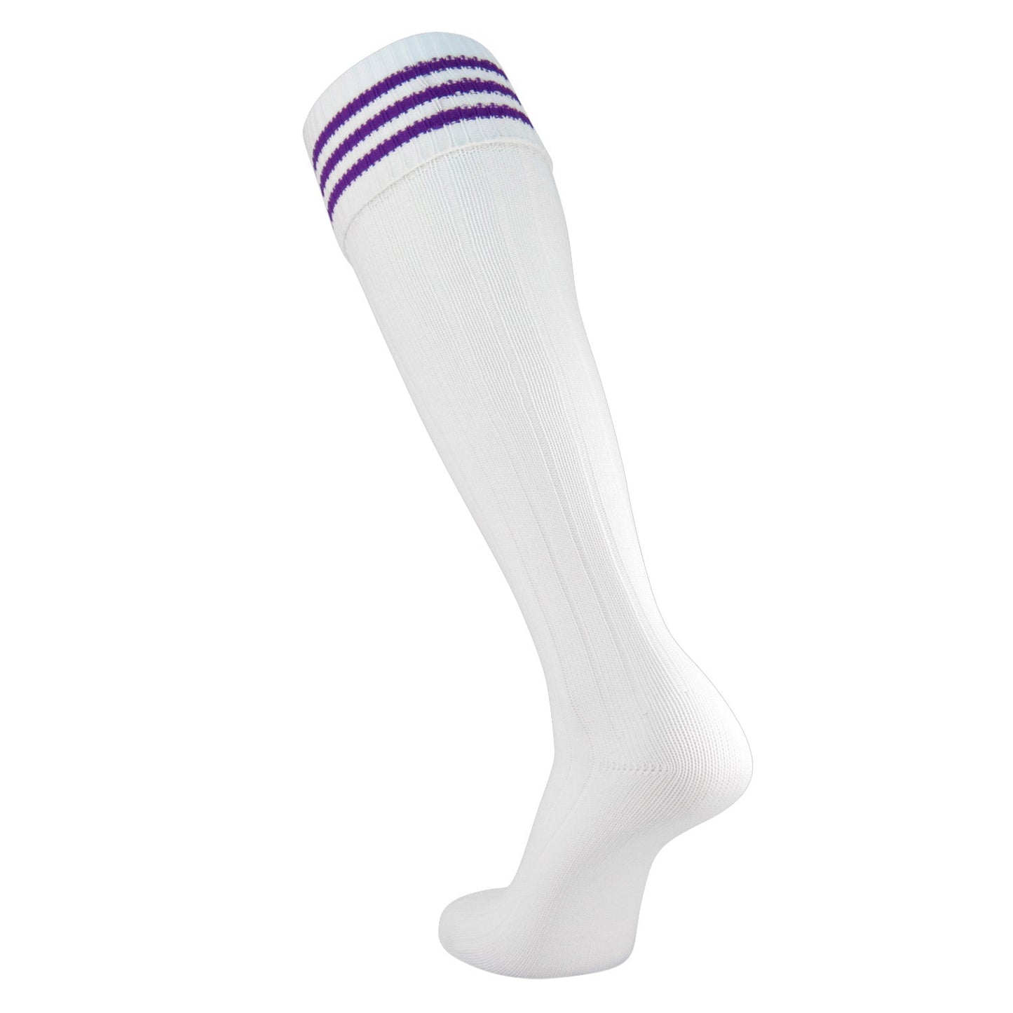 TCK Euro 3-Stripe Sock Socks White Medium - Third Coast Soccer