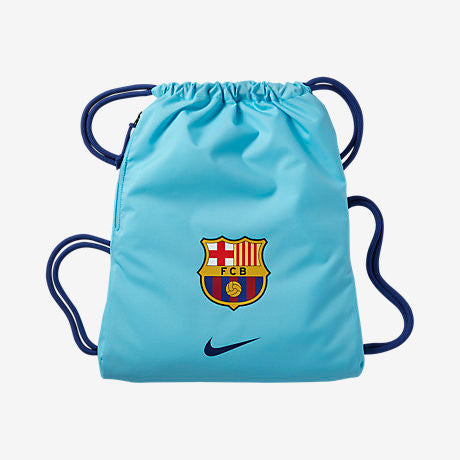Nike FC Barcelona Stadium Gym Sack - Polarized Blue/Deep Royal Blue Bags Polarized Blue/Deep Royal Blue - Third Coast Soccer