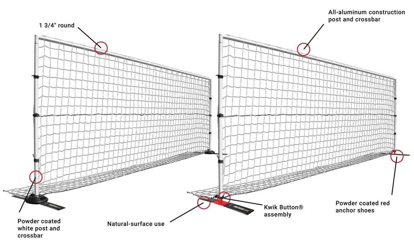 KWIKGOAL NXT Coerver® Training Frame All Surface Goals - Third Coast Soccer