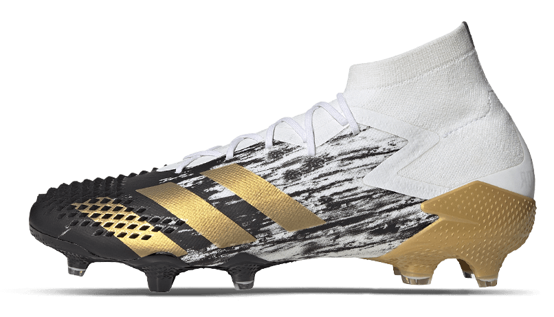 adidas Predator Mutator 20.1 FG Mens Firm Ground Mens 6.5 White/Gold/Black - Third Coast Soccer