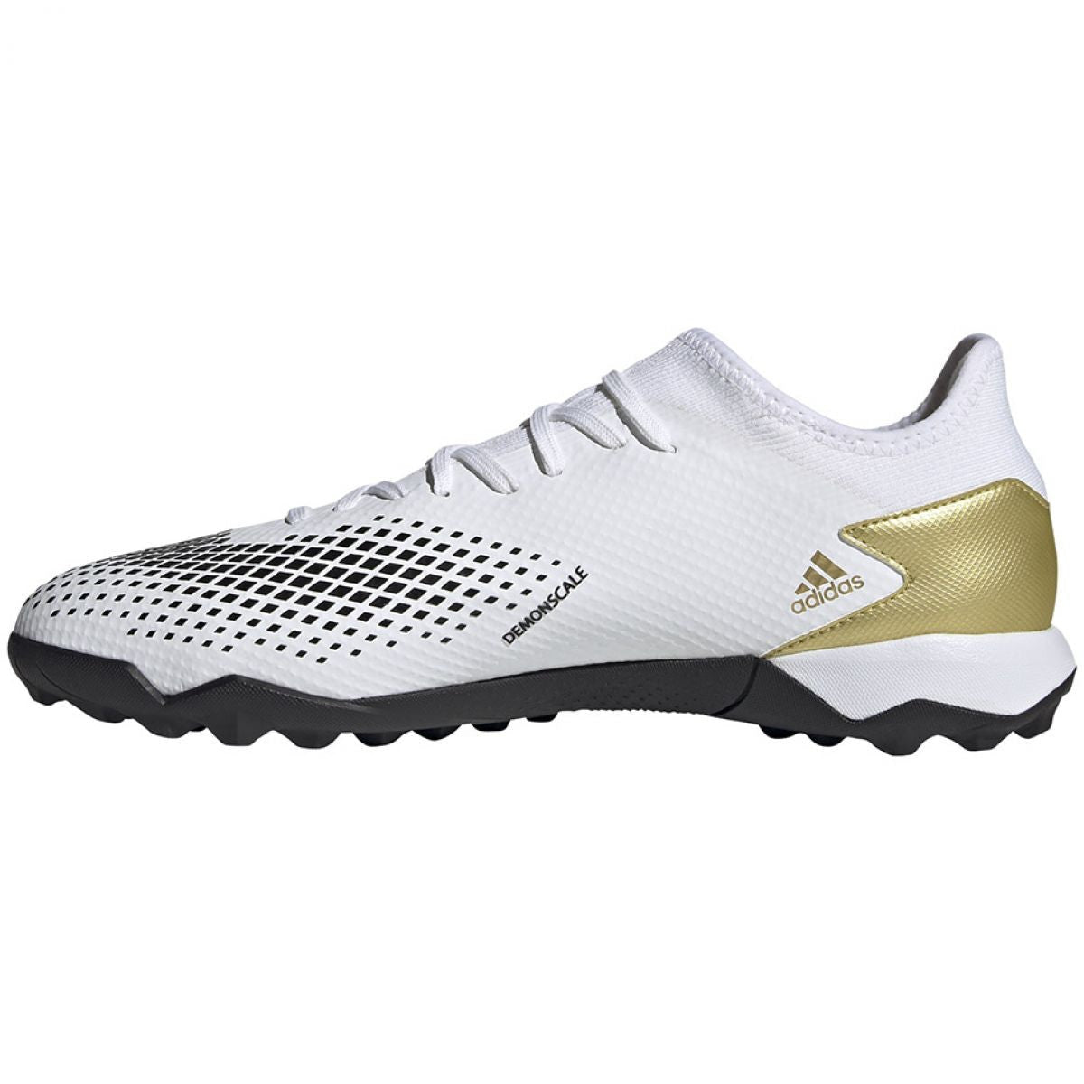 adidas Predator 20.3 Turf - White/Gold/Black Mens Turf Mens 7.5 White/Gold/Black - Third Coast Soccer