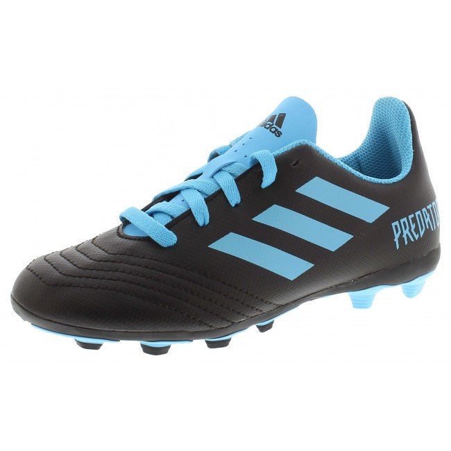 Adidas Predator 19.4 FG Junior Youth Firm Ground Youth 10.5 Core Blk/Bright Cyan/Solar Ylw - Third Coast Soccer