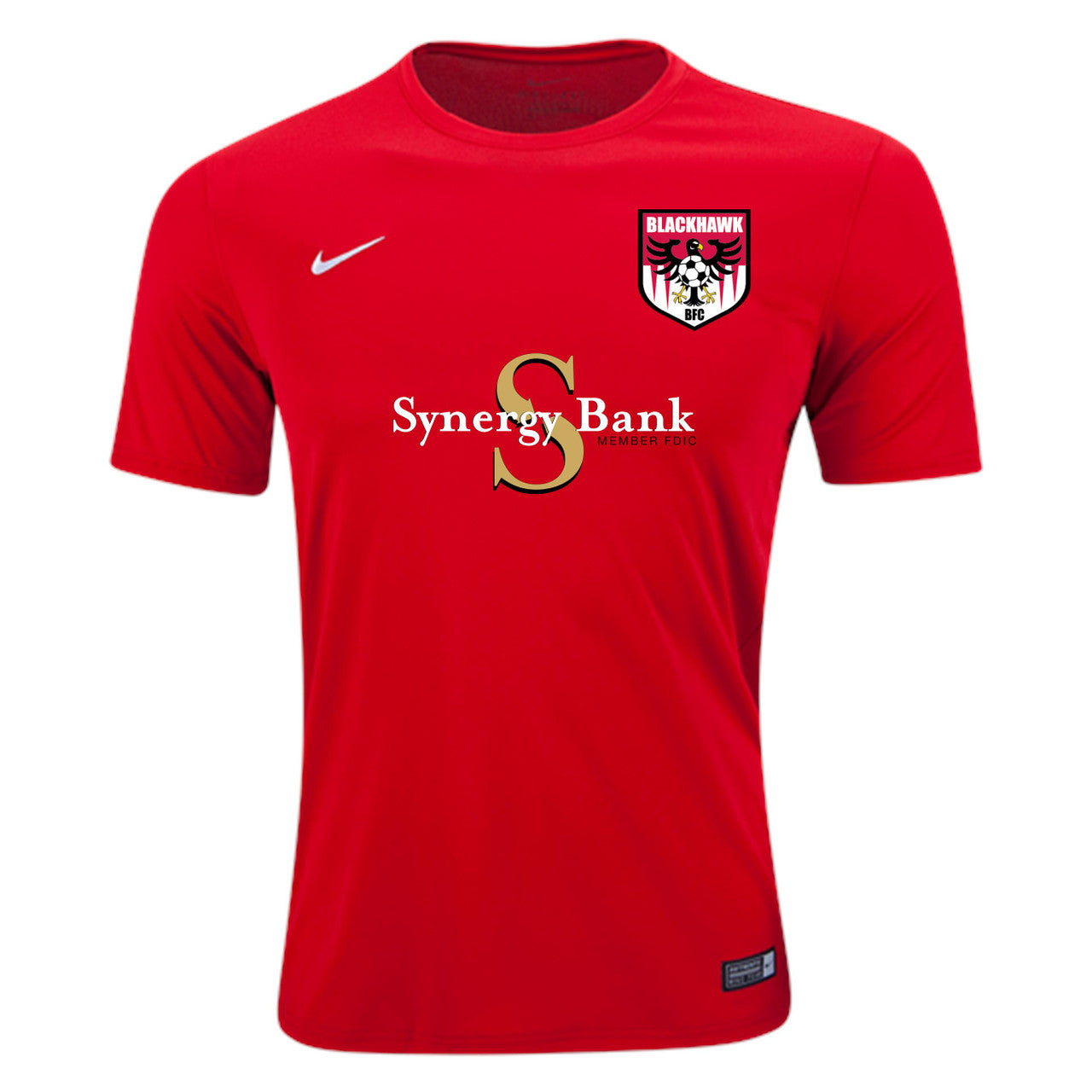 Nike HTSA Youth Tiempo II Jersey Houma Terrebonne SA Red Youth Small - Third Coast Soccer