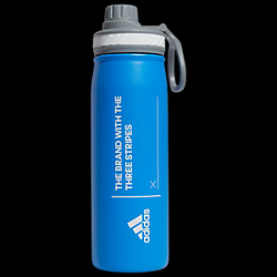 adidas Steel 600Ml Metal Bottle - Blue Rush/White Grey Player Accessories Blue Rush/White/Grey - Third Coast Soccer