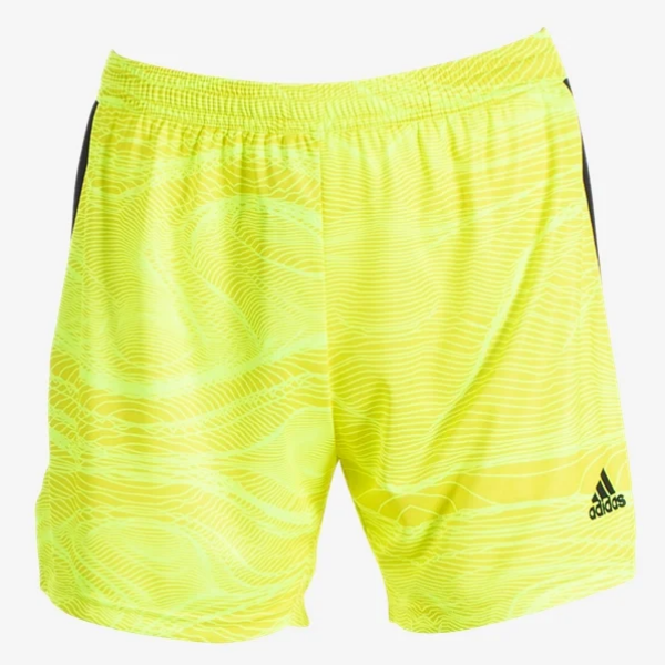 Adidas Womens Condivo 21 Goalkeeper Short - Acid Yellow/Black Goalkeeper Acid Yellow Womens Extra Small - Third Coast Soccer