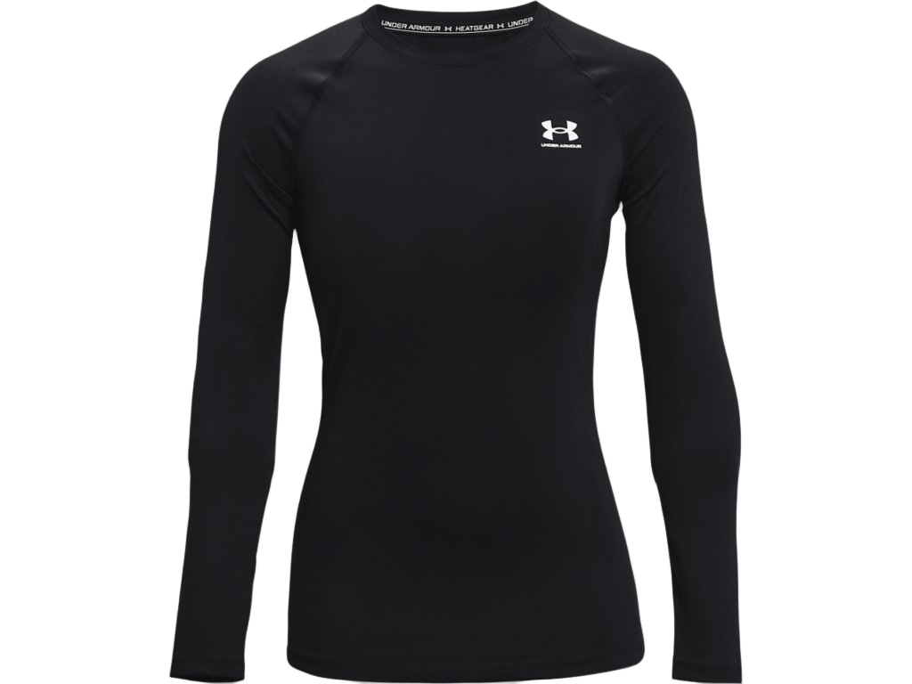 UA Womens Heatgear Compression Long Sleeve - Black Training Wear Black Womens XSmall - Third Coast Soccer