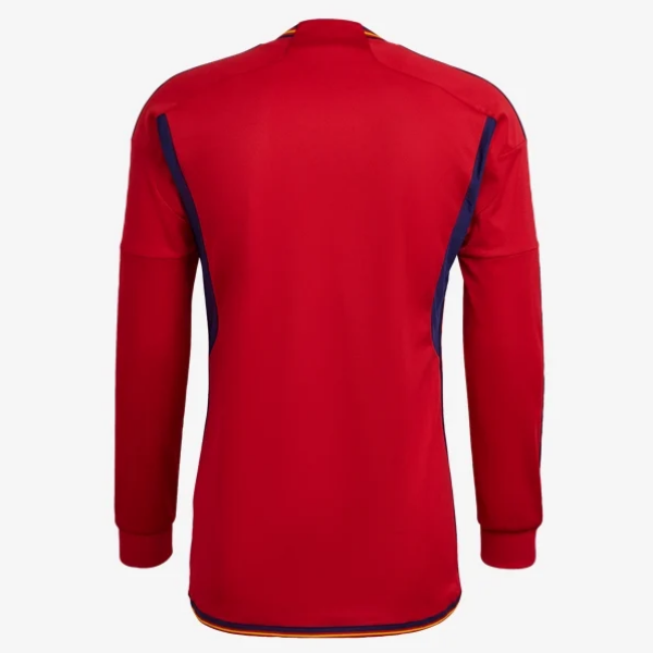 Adidas Spain Home Long Sleeve Jersey 2022 International Replica Closeout Mens Medium Team Power Red/Team Navy Blue - Third Coast Soccer