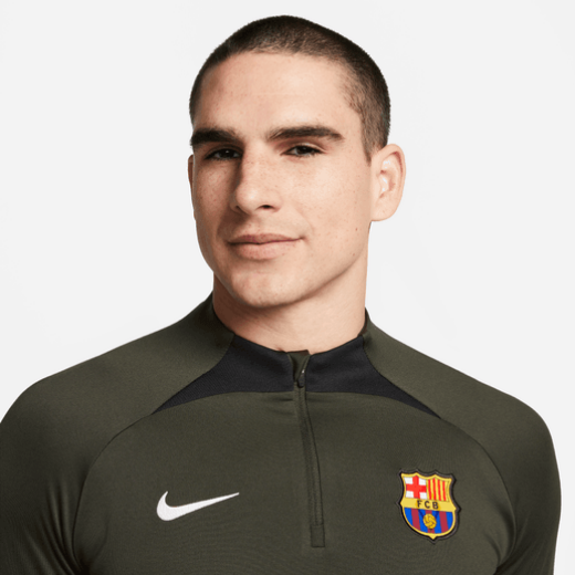 Nike FC Barcelona Strike Drill Top - Sequoia Club Replica Sequoia/Black/White Mens Large - Third Coast Soccer