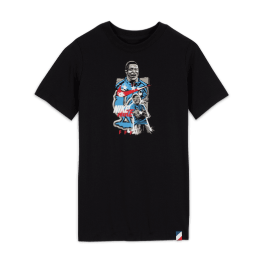 Nike France Mbappe Tee - Black International Replica Mens Small Black/White - Third Coast Soccer