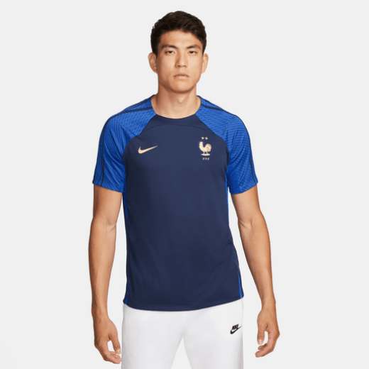 Nike France Strike Training Top International Replica Mens Small Midnight Navy/Game Royal/Gold - Third Coast Soccer
