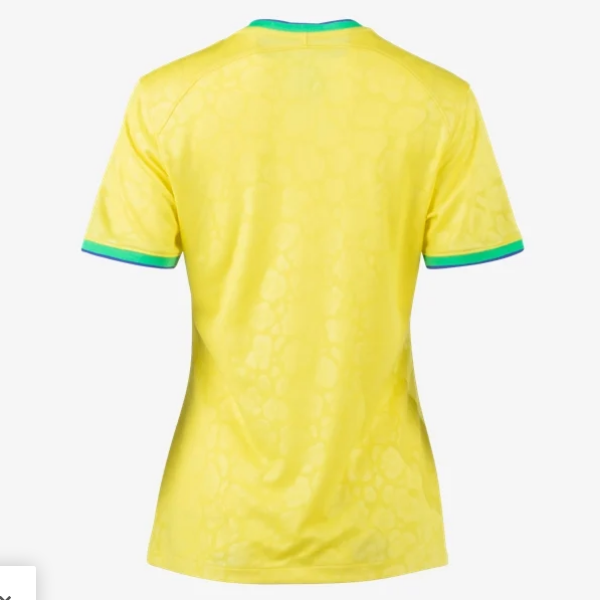 Nike Brazil Womens Home Jersey 2022 International Replica Womens Small Dynamic Yellow/Paramount Blue - Third Coast Soccer
