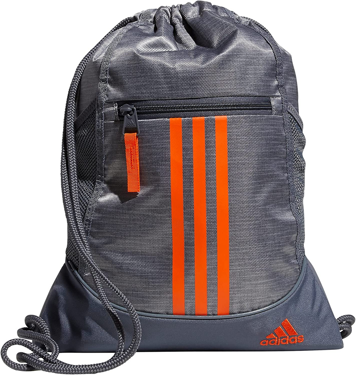 Adidas Alliance II Sackpack - Canvas Grey/Semi Impact Orange Bags Canvas Grey - Third Coast Soccer