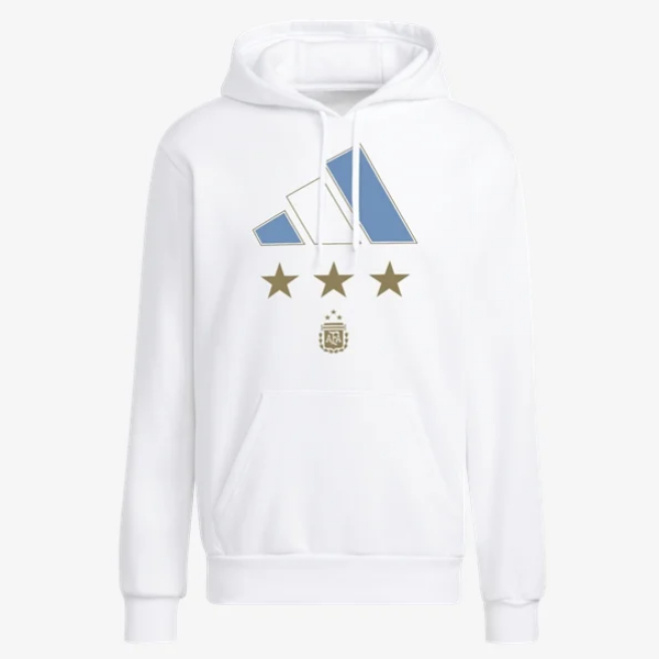 Adidas Argentina 2022 Winners Hoodie International Replica Mens Small White - Third Coast Soccer