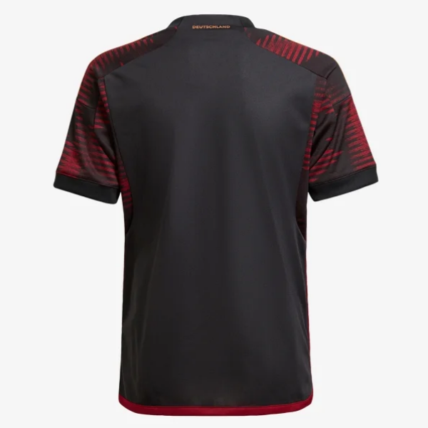 Adidas Youth Germany Away Jersey 2022 International Replica Closeout Youth Medium Black - Third Coast Soccer