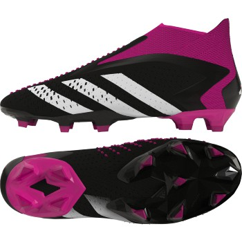 adidas Predator Accuracy+ FG - Black/White/Shock Pink Men's Footwear Closeout - Third Coast Soccer