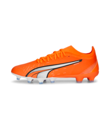 Puma Ultra Match FG - Ultra Orange/White/Blue Glimmer Men's Footwear Closeout - Third Coast Soccer