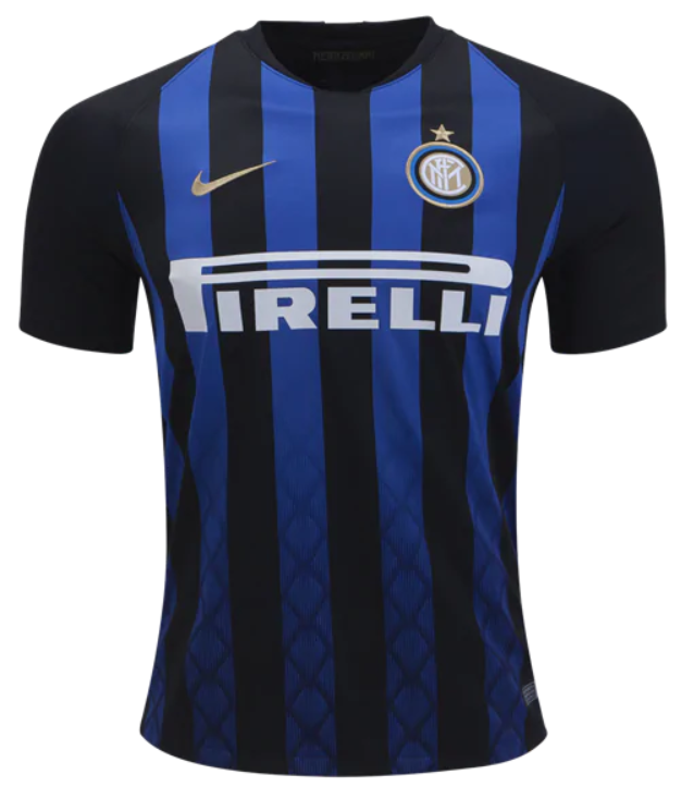 Nike Inter Milan Home Jersey 18/19 Club Replica Black/Truly Gold Mens Small - Third Coast Soccer