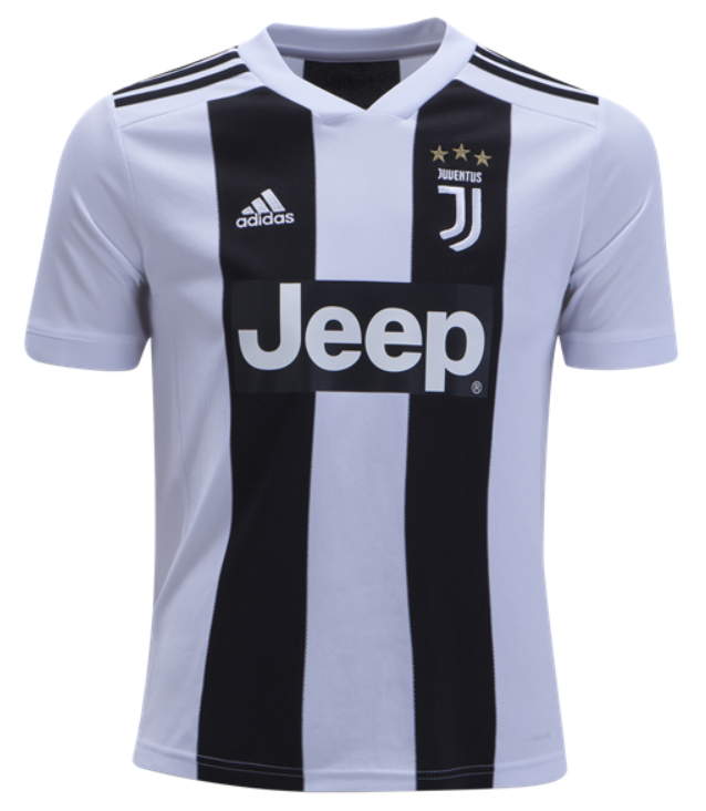 adidas Juventus Youth Home Jersey 18/19 Club Replica Black/White Youth Medium - Third Coast Soccer