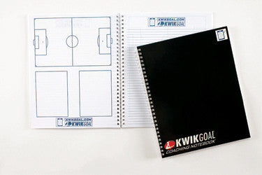 KWIKGOAL Coach's Notebook Coaching Accessories 80 Pages - Third Coast Soccer