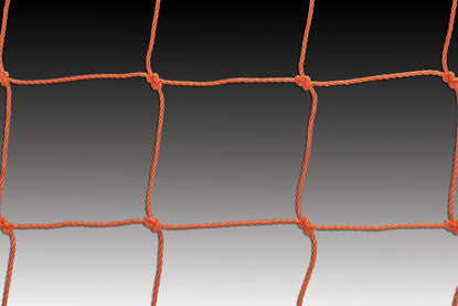 KwikGoal 8H X 24W X 4D X 10B, 120Mm Mesh, Solid Braid Knotless - Orange Goal Equipment Orange 8X24X4X10 - Third Coast Soccer