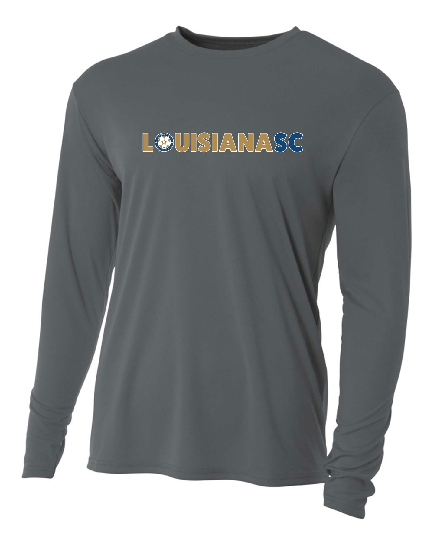 LHSSCA LS A4 Performance Tee - Graphite LHSSCA - Third Coast Soccer