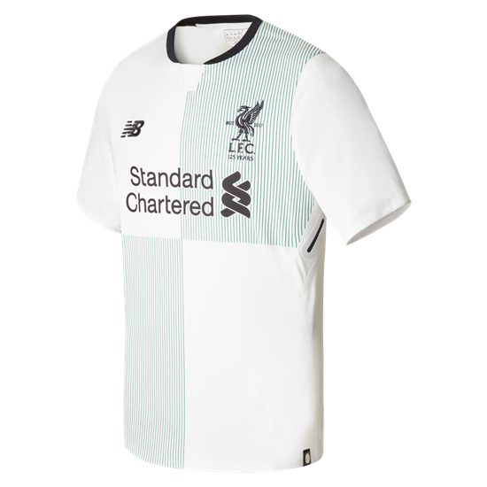 New Balance Liverpool Away Jersey 17/18 Replicas Mens Small White/Black - Third Coast Soccer