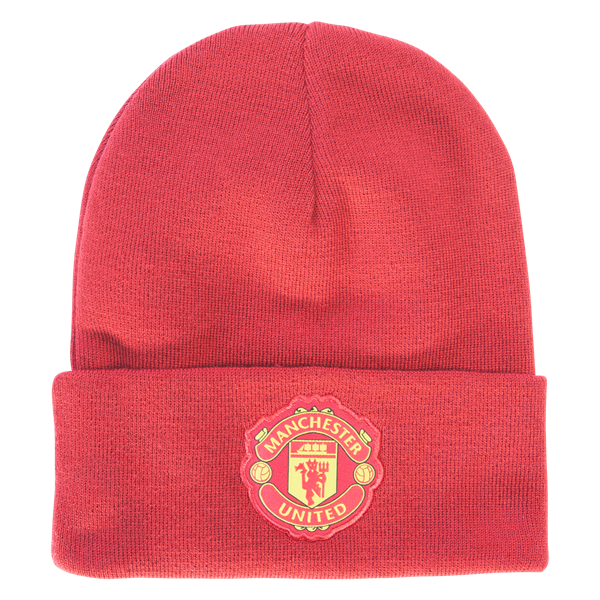 adidas Manchester United 3-Stripe Beanie Club Replica Real Red/Black - Third Coast Soccer