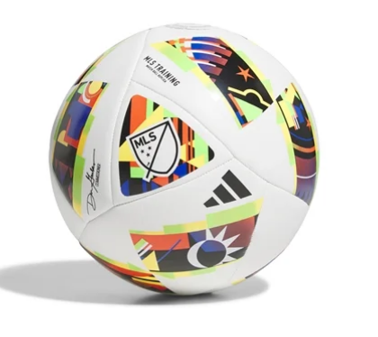 adidas MLS Training Ball 2024 - White/Black/Gold Balls - Third Coast Soccer