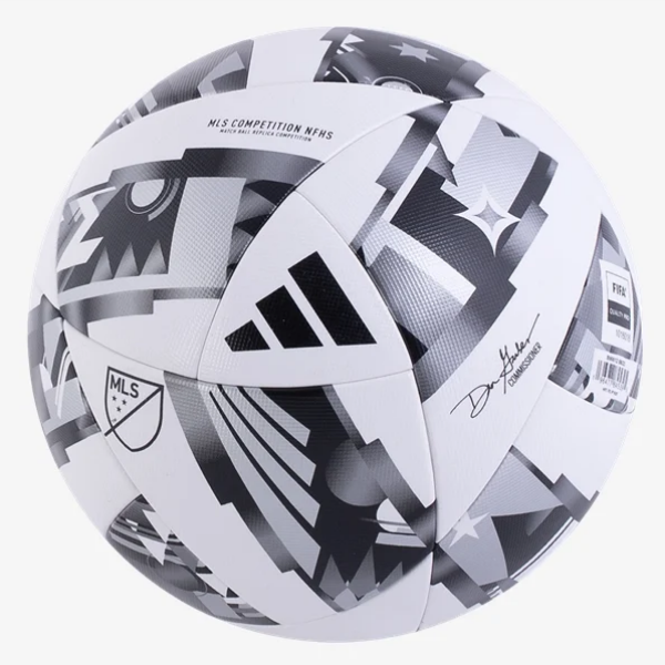 adidas MLS Competition NFHS Ball 2024 - White/Black/Silver Balls - Third Coast Soccer