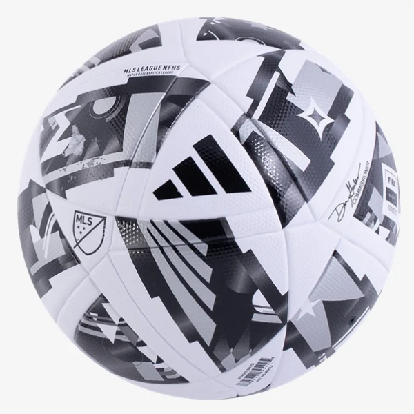 adidas MLS League NFHS Ball 2024 - White/Black/Silver Balls - Third Coast Soccer