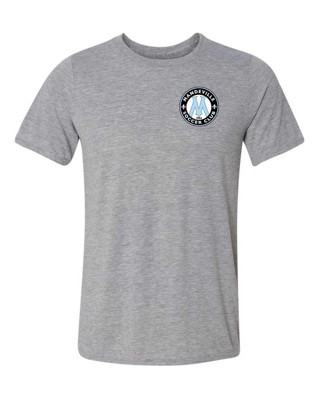 MSC Shield Short Sleeve T-Shirt - Black, Grey Or Light Blue MSC Spiritwear Sport Grey Mens Small - Third Coast Soccer