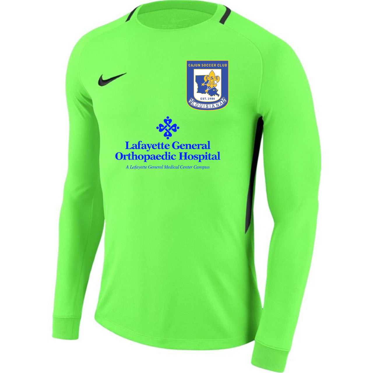 Nike CSC Youth Park III GK Jersey Cajun Soccer Club Youth Small - Third Coast Soccer