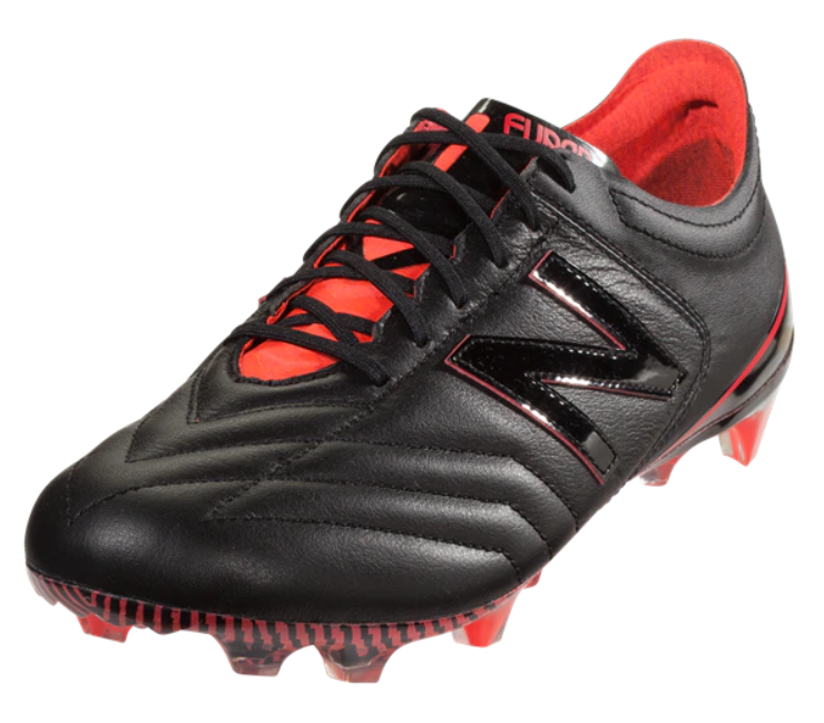 New Balance Furon 3.0 K-Leather FG - Black/Energy Red Mens Firm Ground Black/Red Mens 11.5 - Third Coast Soccer