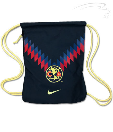 Nike Club America Stadium Gym Sack - Armory Navy/Lemon Chiffon/Lemon Chiffon Bags Armory Navy/Lemon Chiffon - Third Coast Soccer
