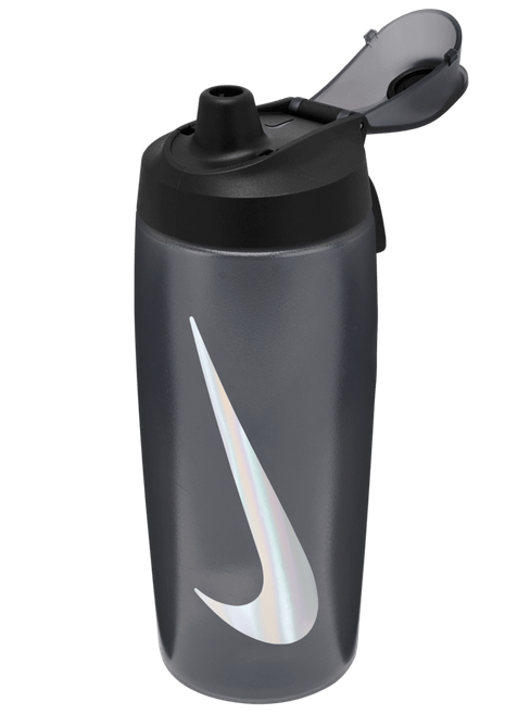 Nike Refuel Bottle 24OZ With Locking Lid - Anthracite/Black/Silver Drinkware - Third Coast Soccer