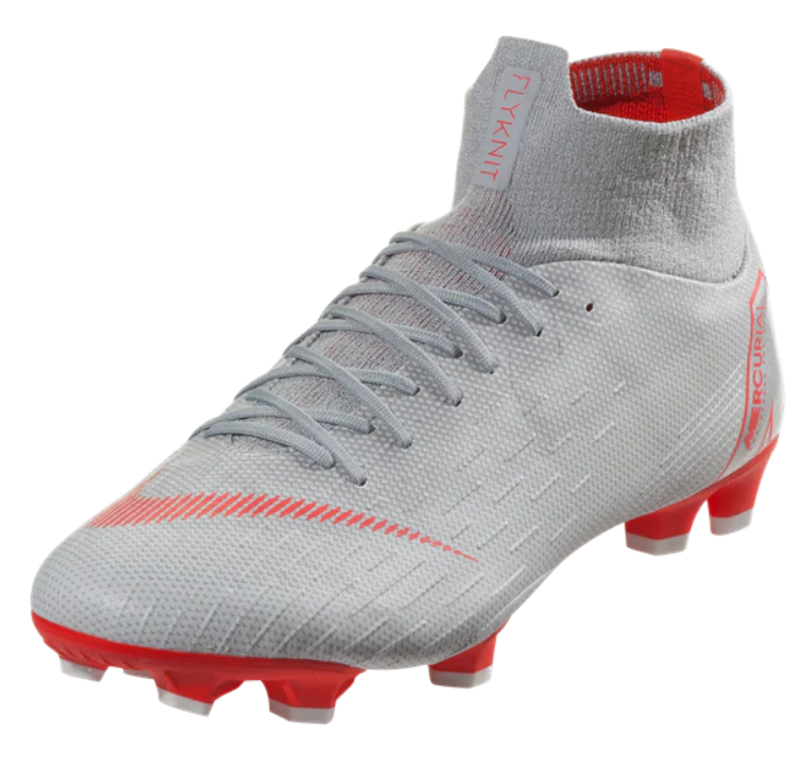 Nike Mercurial Superfly 6 Pro FG - Wolf Grey/Light Crimson/Pure Platinum Mens Firm Ground Mens 6.5 Wolf Grey/Crimson/Platinum - Third Coast Soccer