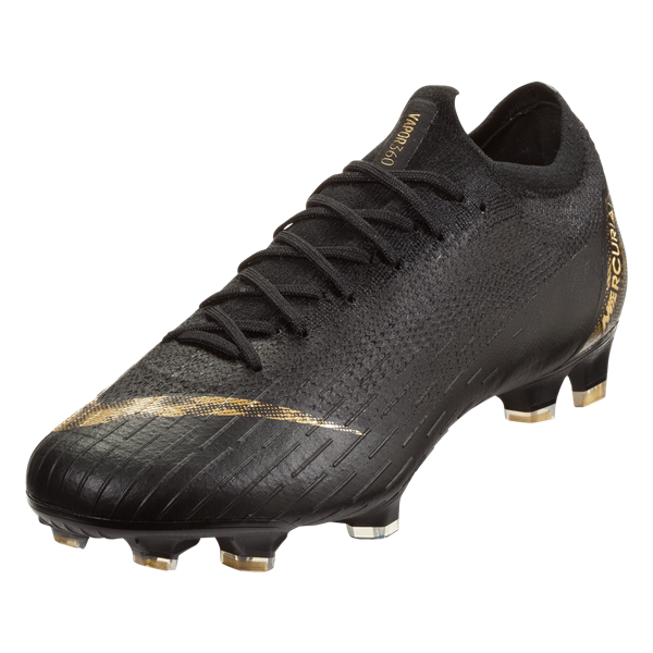 Nike Mercurial Vapor XII Elite FG - Black/Metallic Gold Mens Firm Ground Mens 6.5 Black/Mtlc Vivid Gold - Third Coast Soccer