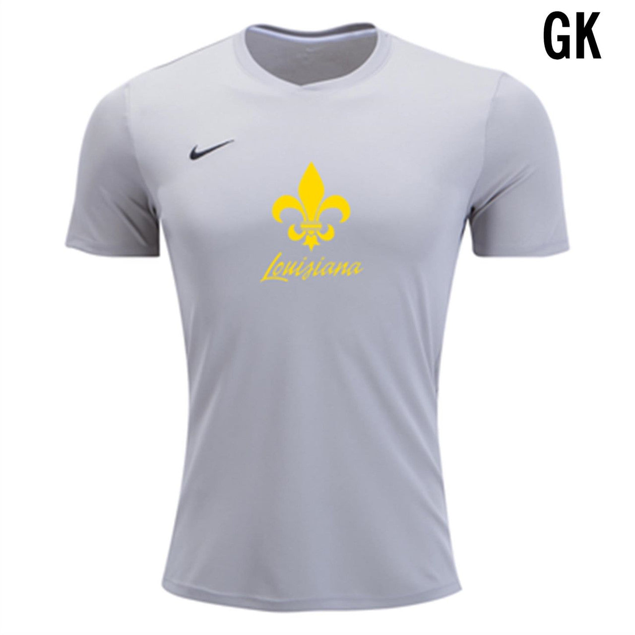 Nike LSA ODP Youth Park VI Goalkeeper Practice Jersey - Grey Louisiana ODP Youth Small Grey - Third Coast Soccer