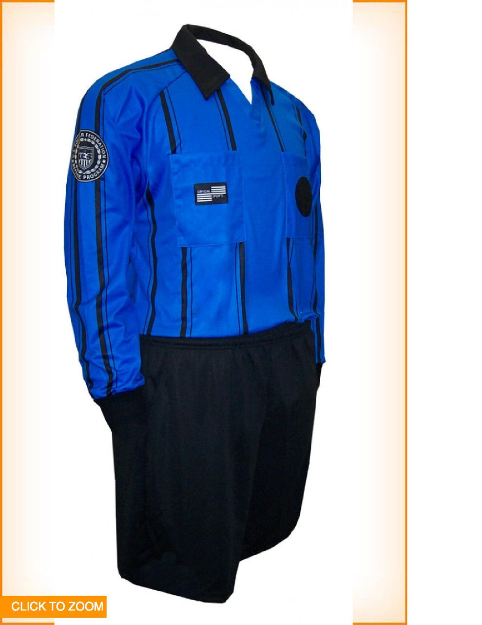 Official Sports Longsleeve Economy Jersey - Blue Referee Yl Blue - Third Coast Soccer