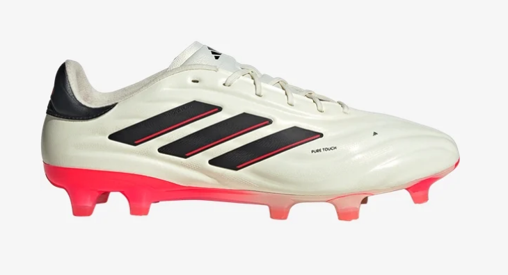 adidas Copa Pure 2 Elite FG - Ivory/Black/Solar Red Mens Footwear - Third Coast Soccer