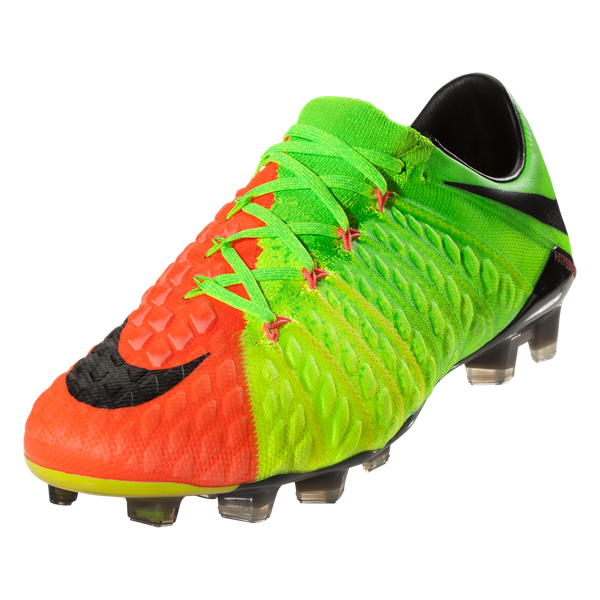 Nike Hypervenom Phantom III FG - Electric Green/Black/Hyper Orange/Volt Mens Firm Ground Electric Green/Black-Hyper Ora Mens 6.5 - Third Coast Soccer
