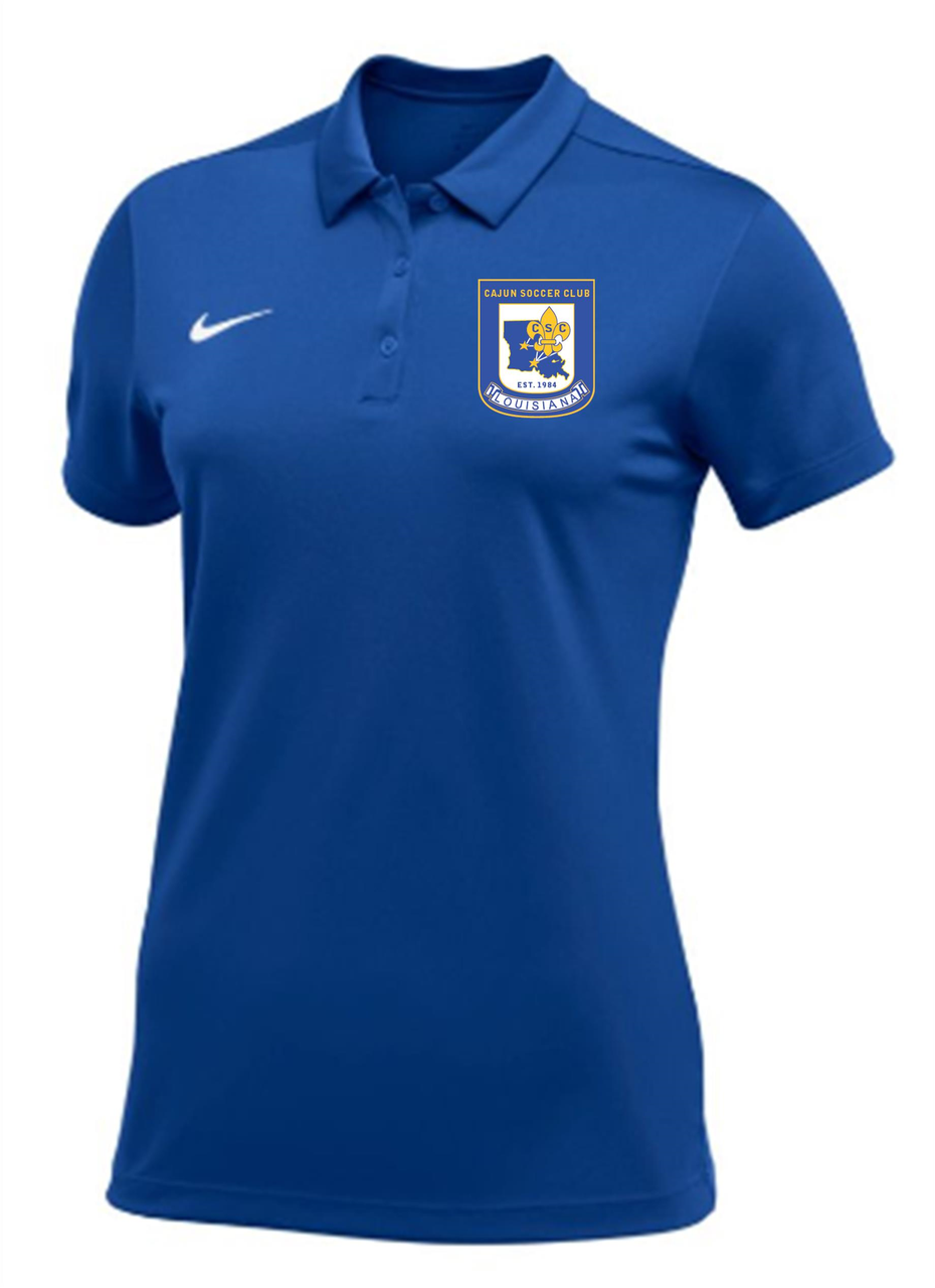 Nike CSC Women's Team Polo Cajun Soccer Club Spirit Royal Womens Extra Small - Third Coast Soccer