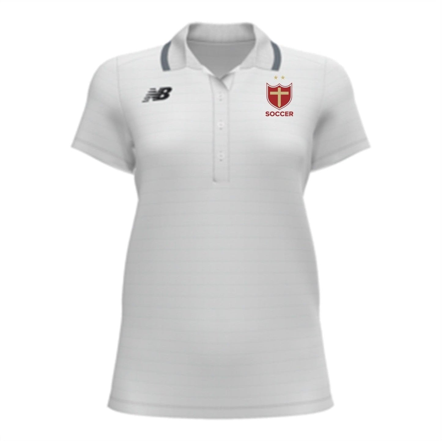 New Balance Brother Martin Women's Team Rally 2.0 Polo - White Brother Martin 24 - Third Coast Soccer