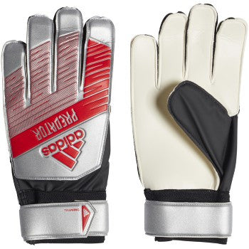 adidas Predator Training Glove - Silver Metallic/Black Gloves Size 10 Silver Metallic/Black - Third Coast Soccer