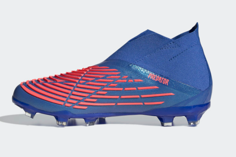 Adidas Predator Edge + FG J - Hi-Res Blue/Turbo Youth Firm Ground Youth 6 Hi-Res Blue/Turbo - Third Coast Soccer
