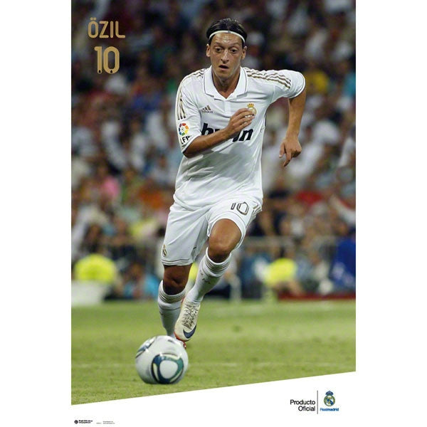 Ozil 11/12 Real Madrid Poster Posters 24" X 36" - Third Coast Soccer
