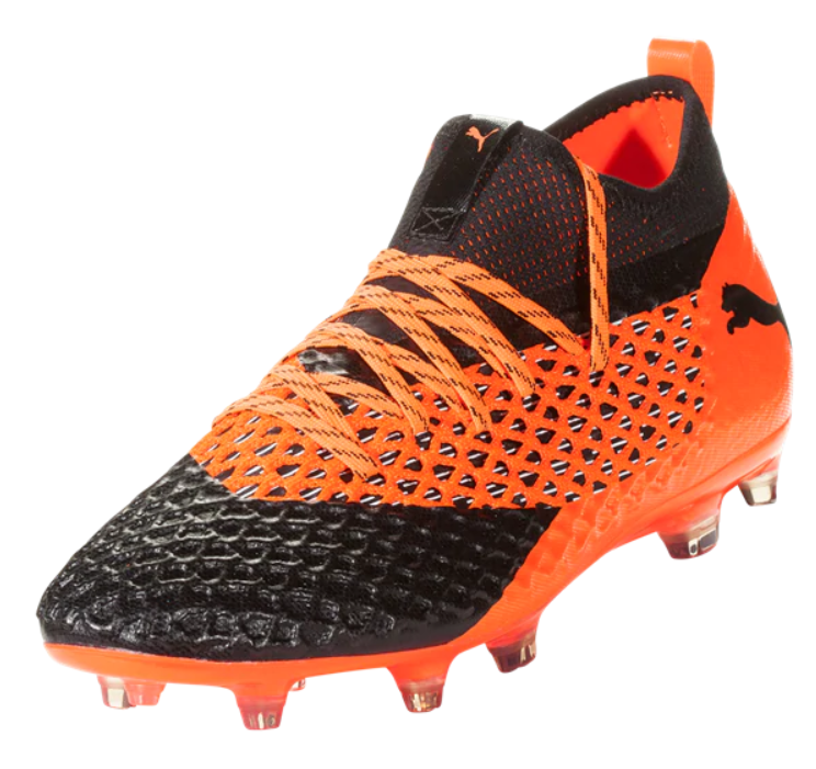 PUMA Future 2.2 Netfit FG/AG - Black/Shocking Orange Mens Firm Ground Mens 7 Black - Third Coast Soccer