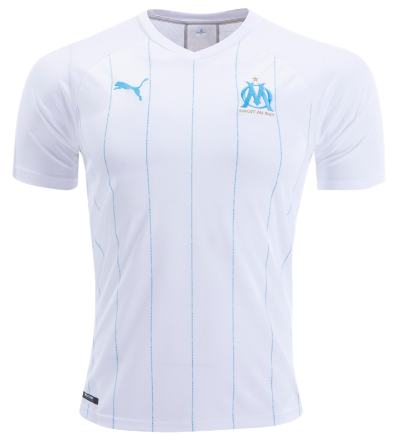 PUMA Olympique de Marseille Home Jersey 19/20 Club Replica Mens Small - Third Coast Soccer
