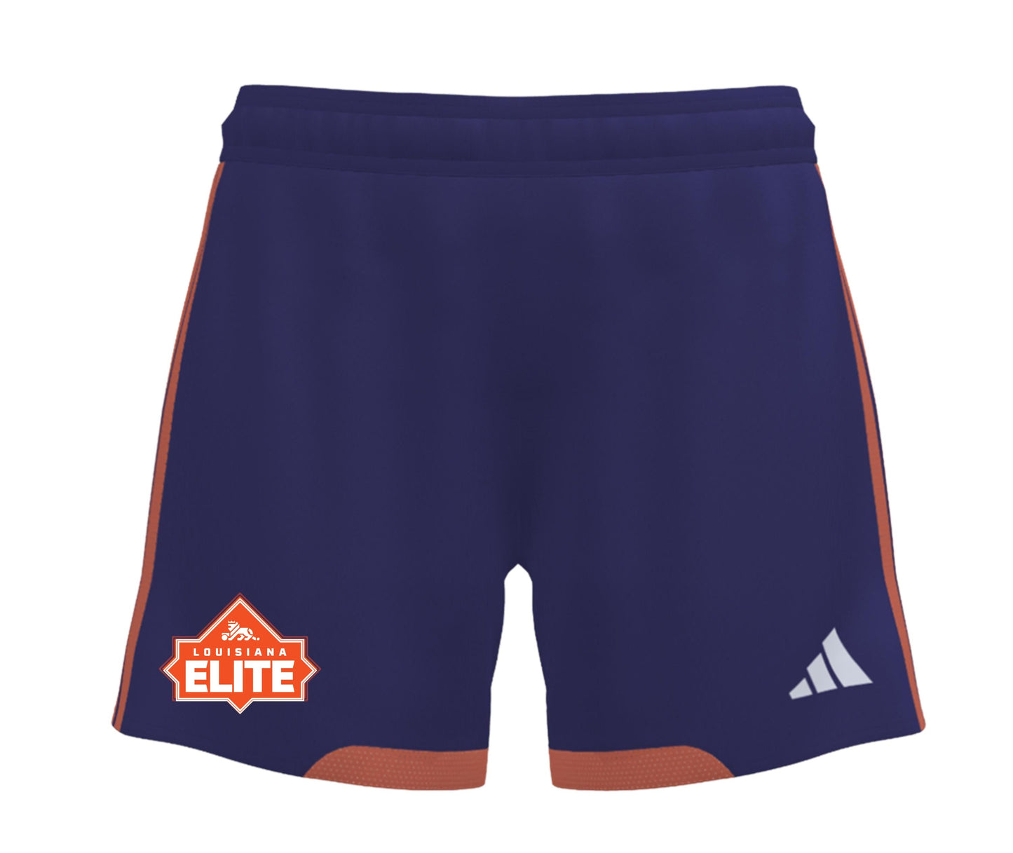 adidas LA Elite Women's Custom Tiro 26 Competition Short - Purple/Orange Louisiana Elite Girls Purple Womens XXSmall - Third Coast Soccer